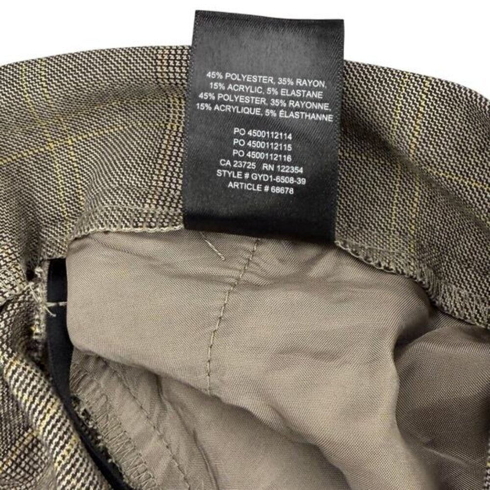 BABATON Aritzia Conan Plaid Dress Pant Sz 2 - Picture 6 of 7